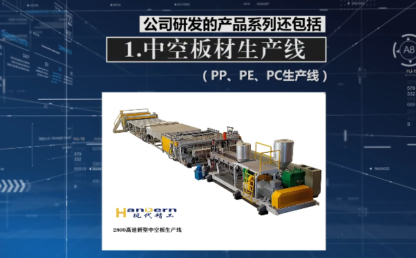 PP/PC Hollow Profile Sheet Extrusion Machine