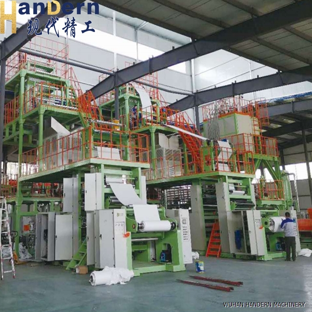 Stone paper blown film paper machine