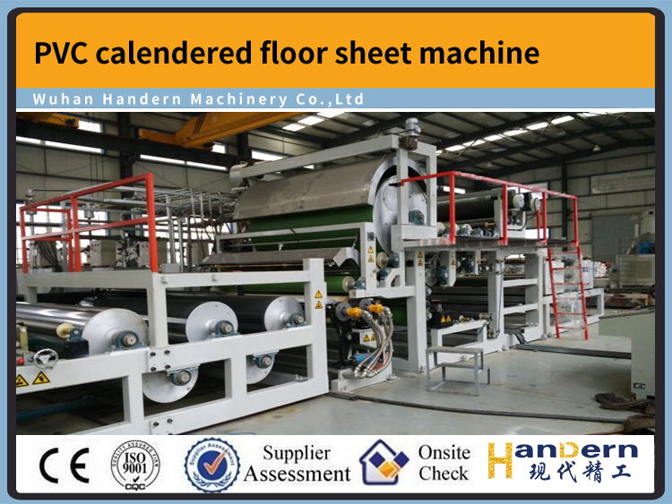 PVC calendered floor sheet machine