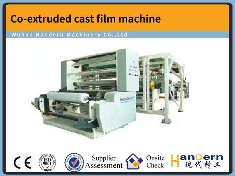 Co-extruded cast film machine