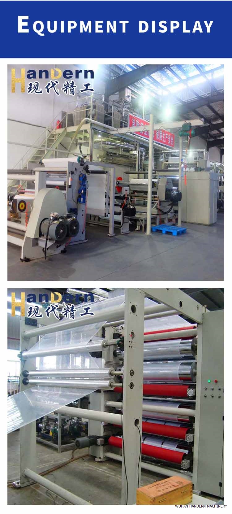 Co-extruded cast film machine