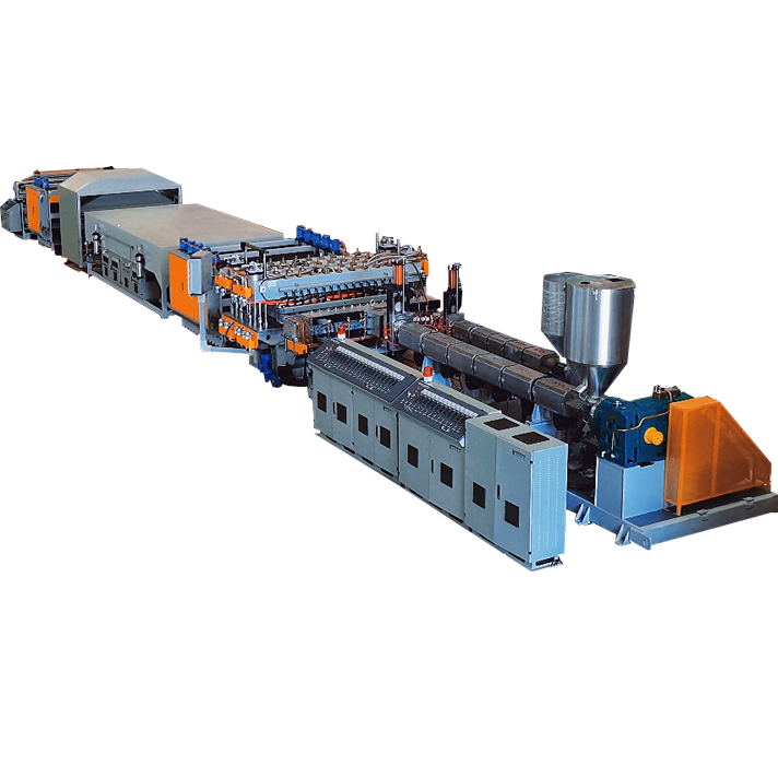 V-type hollow profile sheet extrusion machine