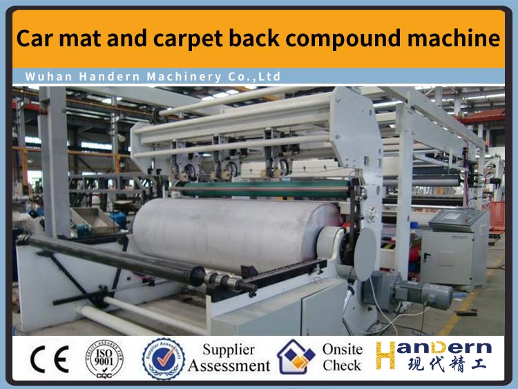 Car mat and carpet back compound machine