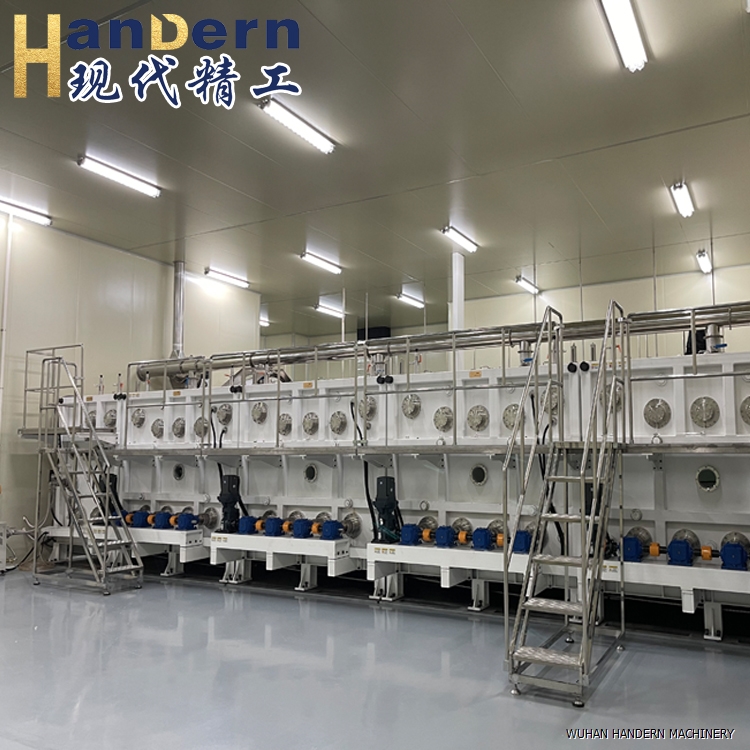 Wet process lithium battery separator production line