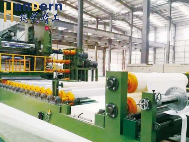 Stone paper compression production line