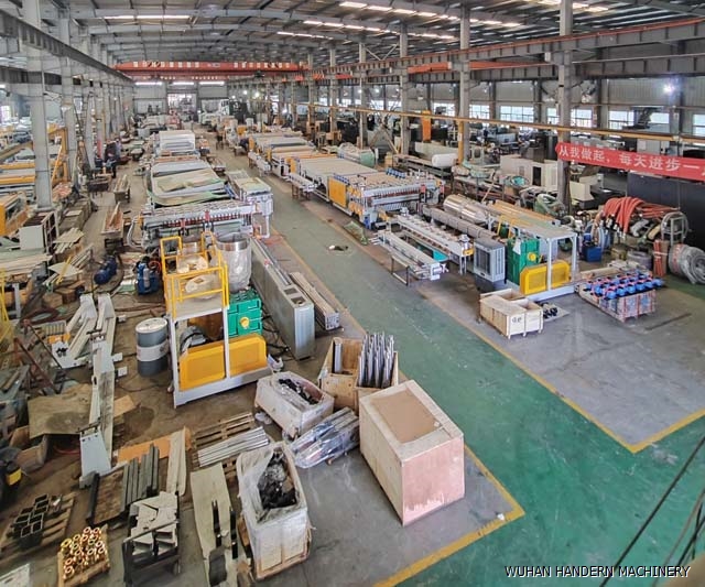 Hollow board production line factory building