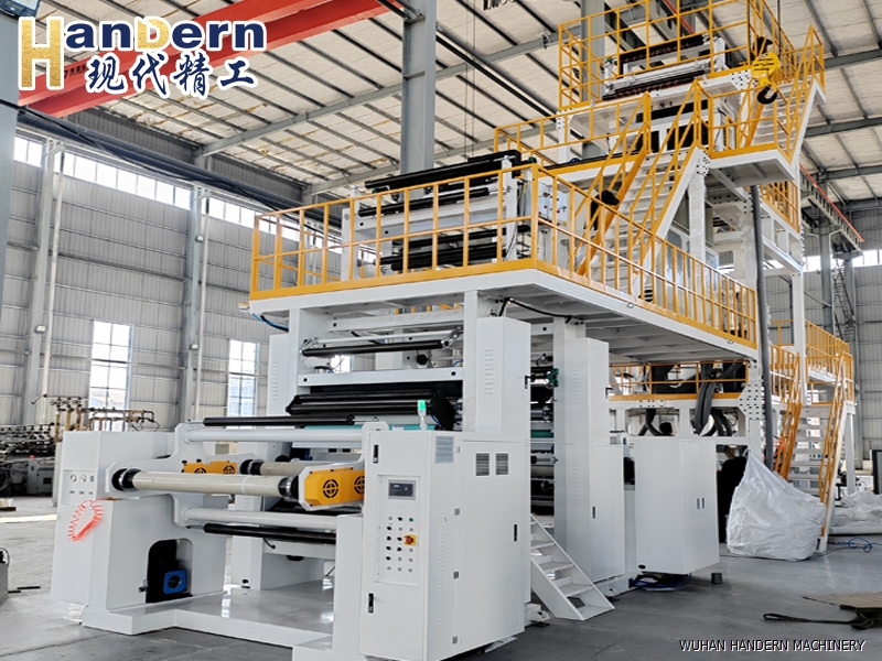 Stone paper blown film paper machine