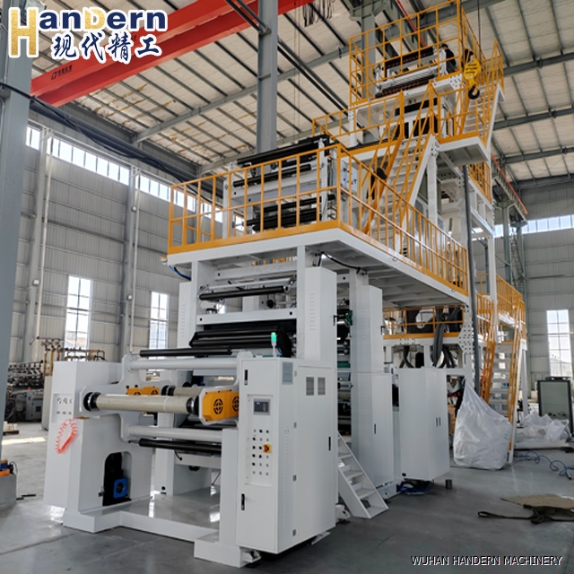 Stone paper blown film paper machine