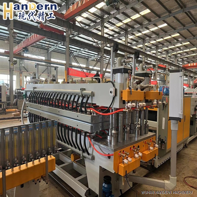 Hollow grid board production equipment