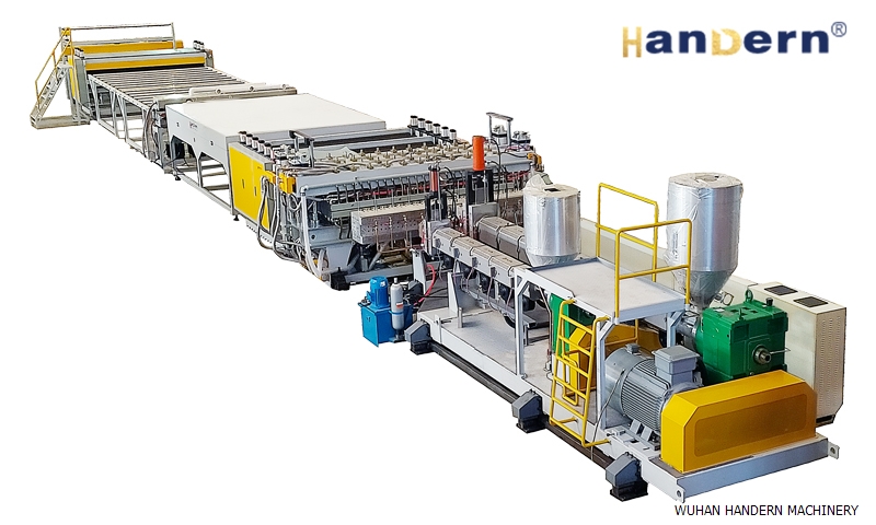 hollow sheet extrusion line