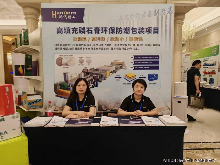 Pictures of the Phosphogypsum Hollow Sheet Production Line Exchange Meeting