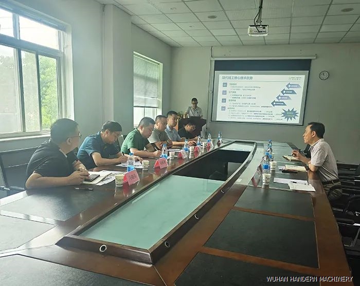 Customer communication diagram of phosphogypsum hollow sheet extrusion line factory